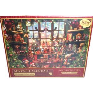 Festive Advent Calendar Set 42 Surprises per Day with Giant Decorative Poster